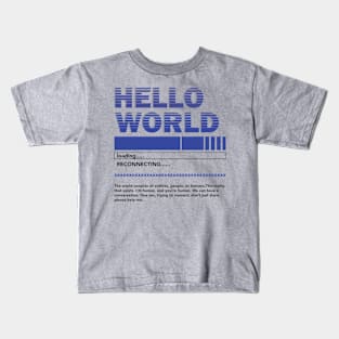 Streetwear Hello World Kids T-Shirt